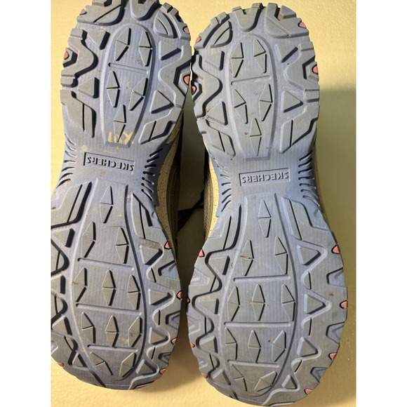 Skechers Hillcrest Womens 11 Gray Blue Shoes Sneakers Hiking Trail Outdoor Walk - Picture 5 of 6